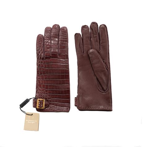 burberry alligator gloves|Wool Gloves in Sand .